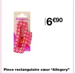 Monoprix ALLEGORY Pince rectangulaire cœur offre