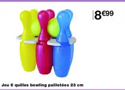 Monoprix Jeu 6 quilles bowling pailletées offre
