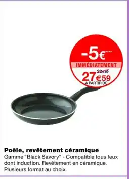 Monoprix Poêle, revêtement céramique offre