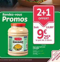 Promocash CORONA Sauce bourgyburger offre