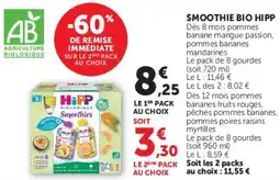 Hyper U SMOOTHIE BIO HIPP offre