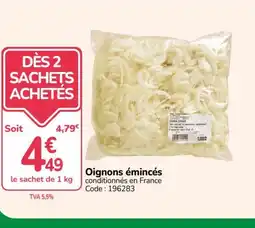Promocash Oignons émincés offre