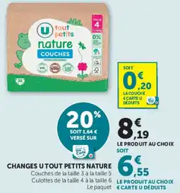 Hyper U CHANGES U TOUT PETITS NATURE offre