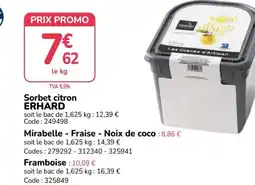 Promocash ERHARD Sorbet citron offre