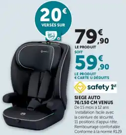 Hyper U SIEGE AUTO VENUS offre