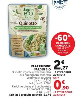 Hyper U PLAT CUISINE JARDIN BIO offre