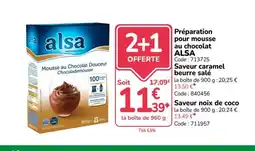 Promocash ALSA Préparation pour mousse au chocolat offre