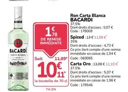 Promocash BACARDÍ Ron Carta Blanc offre