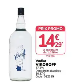 Promocash VIKOROFF Vodka offre