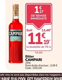 Promocash CAMPARI Bitter offre