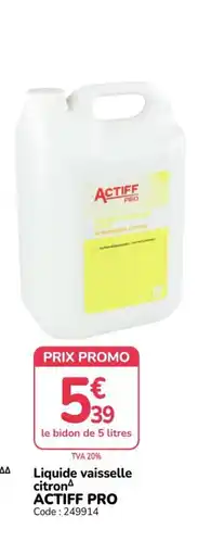 Promocash ACTIFF PRO Liquide vaisselle citron offre