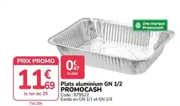 Promocash PROMOCASH Plats aluminium GN 1/2 offre
