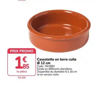 Promocash Cassolette en terre cuite offre