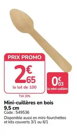 Promocash Mini-cuillères en bois offre