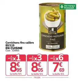 Promocash EN CUISINE Cornichons fins calibre offre