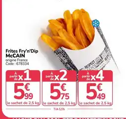 Promocash MCCAIN Frites Fry'n'Dip offre
