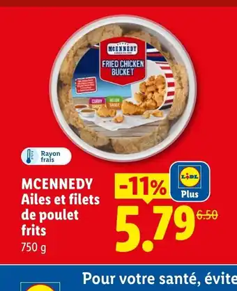 MCENNEDY Ailes et filets de poulet frits