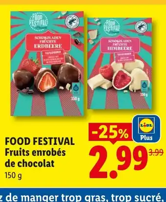 FOOD FESTIVAL Fruits enrobés de chocolat