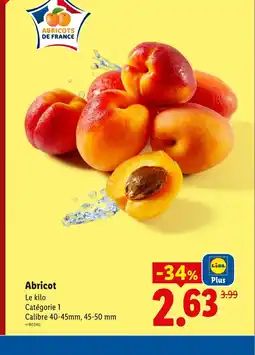 Lidl Abricots offre