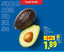 Lidl Avocat offre