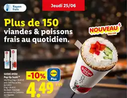 Lidl SUSHI 4YOU Pop Up Sushi offre