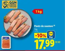 Lidl Pavés de saumon offre