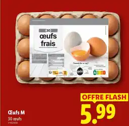 Lidl Œufs M 30 œufs offre