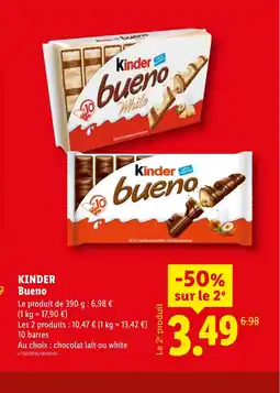 Lidl KINDER bueno offre