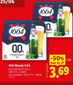 Lidl 1664 Blonde 0.0% offre