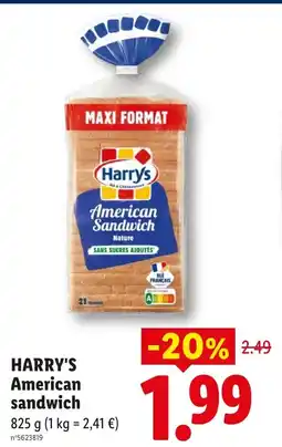 Lidl HARRY'S American sandwich offre