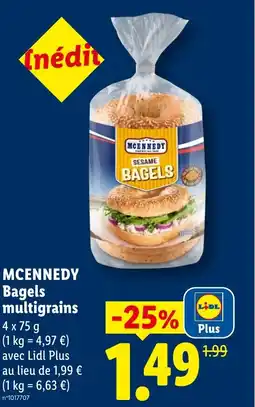 Lidl MCENNEDY Bagels multigrains offre