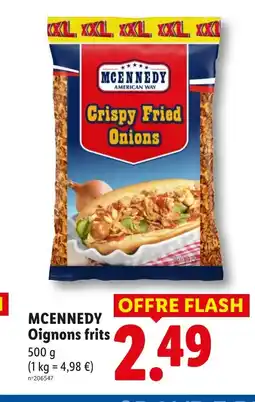 Lidl MCENNEDY Oignons frits offre