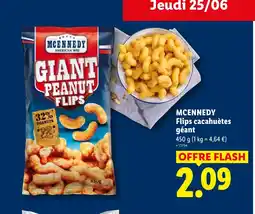 Lidl MCENNEDY Flips cacahuètes géant offre