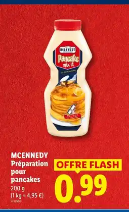Lidl MCENNEDY Préparation pour pancakes offre