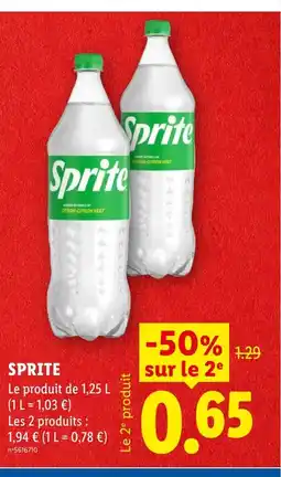 Lidl SPRITE offre