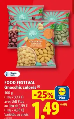 Lidl FOOD FESTIVAL Gnocchis colorés offre