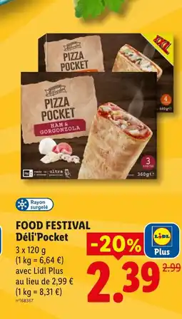 Lidl FOOD FESTIVAL Déli'Pocket offre