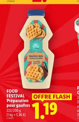 Lidl FESTIVAL Préparation pour gaufres offre