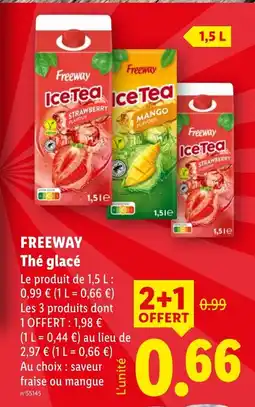 Lidl FREEWAY Thé glacé offre