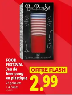 Lidl FOOD FESTIVAL Jeu de beer pong en plastique offre