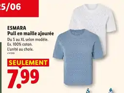 Lidl ESMARA Pull en maille ajourée offre