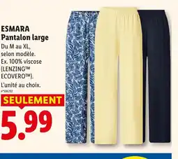 Lidl ESMARA Pantalon large offre