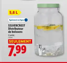 Lidl SILVERCREST Distributeur de boissons offre
