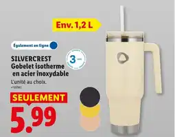 Lidl SILVERCREST Gobelet isotherme en acier inoxydable offre