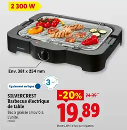 Lidl SILVERCREST Barbecue électrique de table offre
