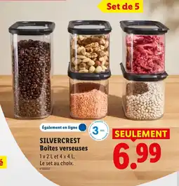 Lidl SILVERCREST Boîtes verseuses offre