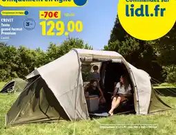 Lidl CRIVIT Tente grand format Premium offre