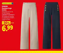 Lidl ESMARA Pantalon large femme offre