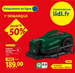 Lidl PARKSIDE Tondeuse robot City Smart offre