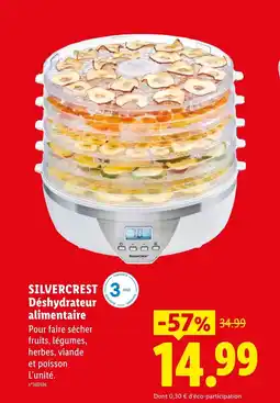 Lidl SILVERCREST Déshydrateur alimentaire offre